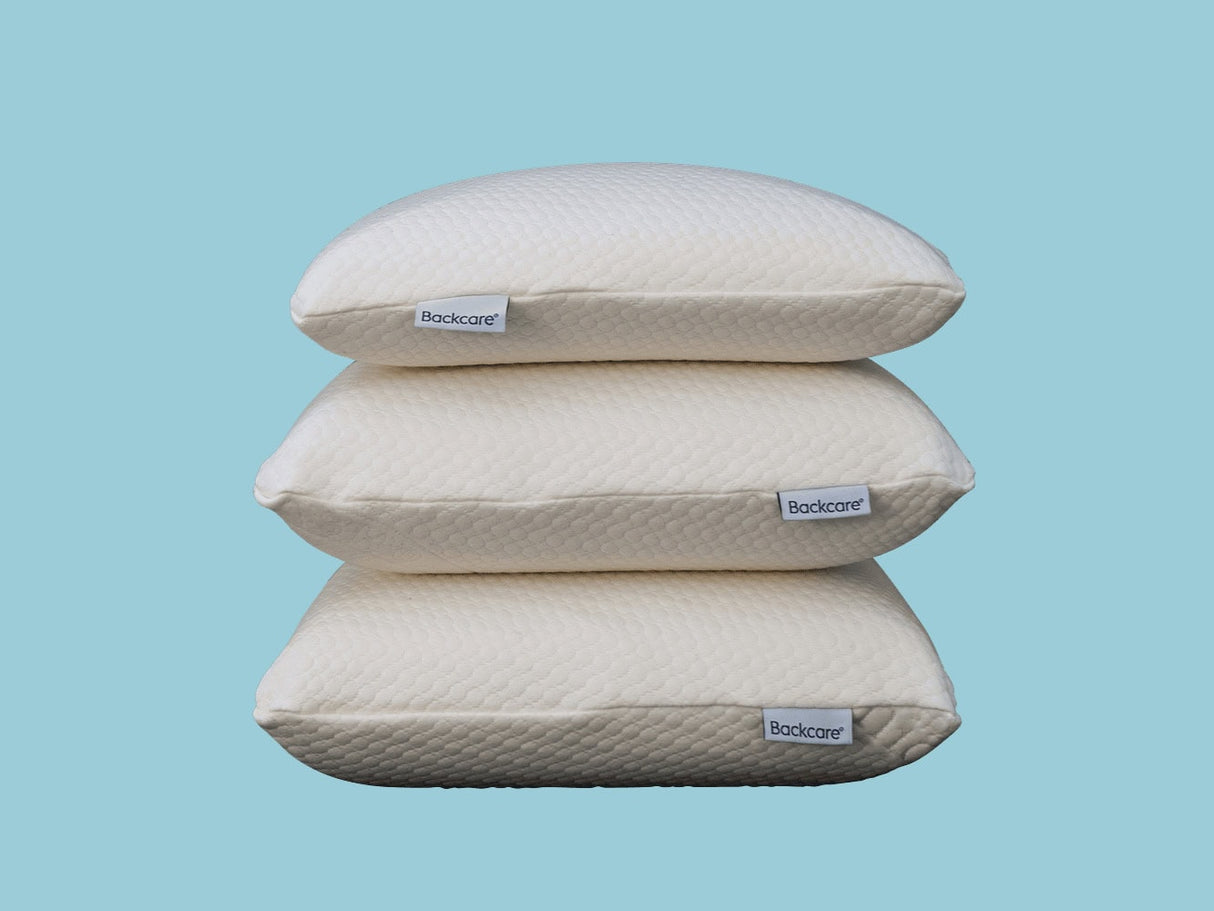 3 Backcare Pillows stacked